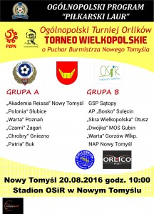 Plakat Torneo 2016 Nowy Tomyśl